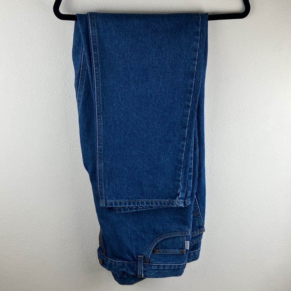 Carhartt B18-DST Men’s Jeans 42x34 Traditional Fit Straight Leg Blue Denim